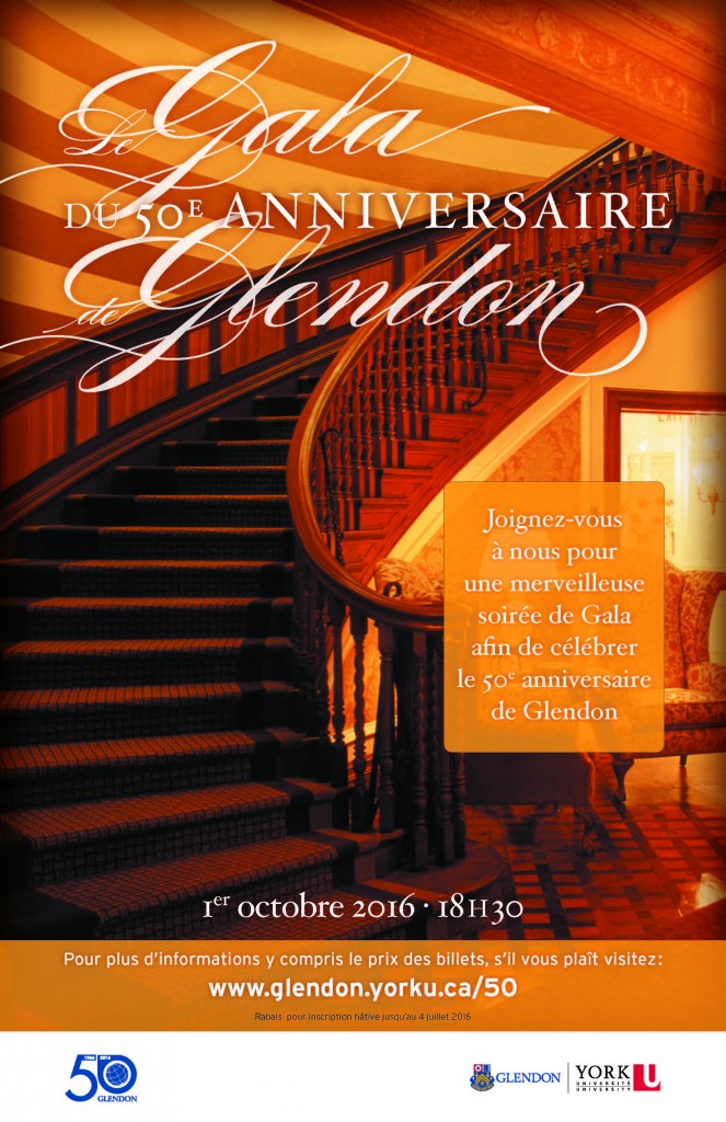 Le Gala du 50e anniversaire (Tenue de soirée) @ BMO Conference Centre, Glendon Hall | | |