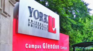 York University sign