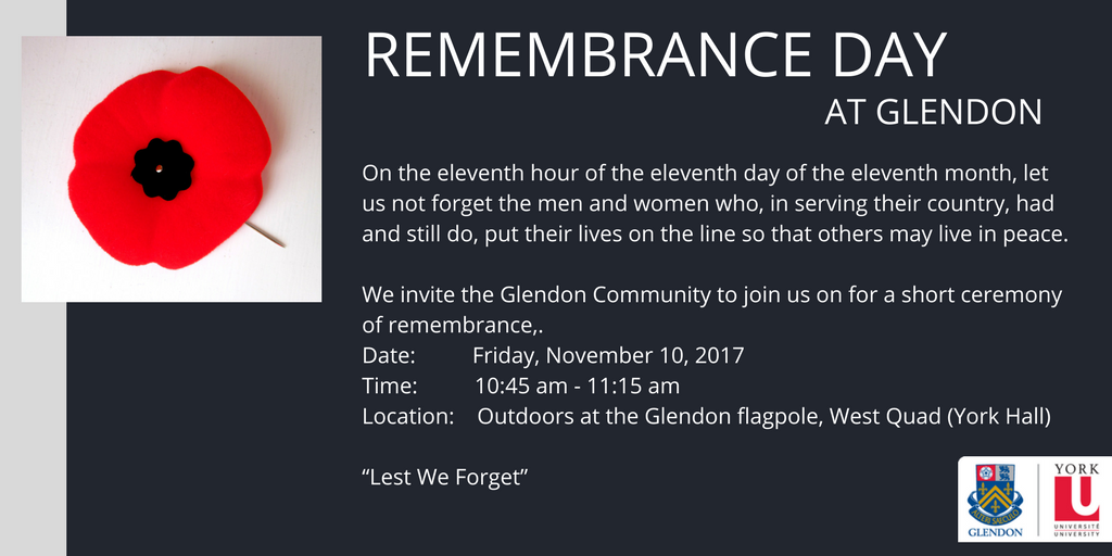 Remembrance Day Message